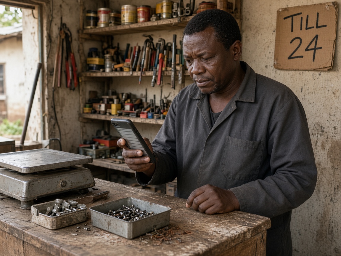 Vendor resolving an unmatched payment at the till